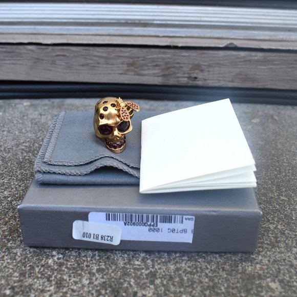 Alexander McQueen | Skull and bee cocktail ring - Picture 3 of 8